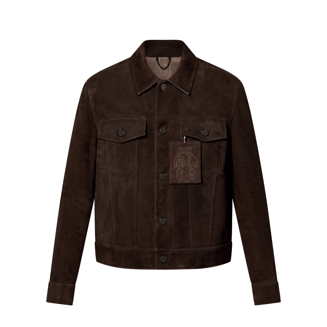 Suede jean clearance jacket mens